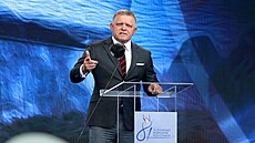 Robert Fico na oslavách výroí vypuknutí Slovenského národního povstání v...
