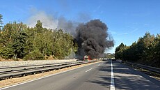 P�i úterní odpolední jízd� na 80 kilometru dálnice D1 sm�rem na Prahu zcela...