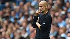 Zamylený Pep Guardiola na lavice Manchesteru City