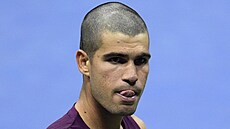 �pan�lský tenista Carlos Alcaraz v prvním kole US Open