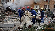 Rusko v noci zaútoilo na ukrajinský Kyjev. (28. srpna 2025)