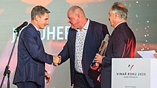 Bronzový v finalista Jií Uherek. (20. srpna 2025)