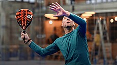 Bývalý fotbalový reprezentant Jan Koller pi padelu v centru Padel Powers,...