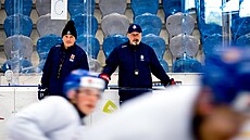 Chomutov, 25. 8. 2025. Trénink �eské hokejové reprezentace U20 p�ed Turnajem...