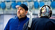 Chomutov, 25. 8. 2025. Trénink eské hokejové reprezentace U20 ped Turnajem...