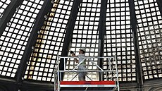 Restauráto�i minulý rok za�ali v památkov� chrán�ném opavském obchodním dom� Breda s �i�t�ním kopule. 