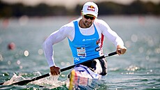 Kanoista Martin Fuksa ve finále mistrovství svta v Milán.