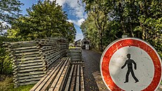 Most Klapák v Hradci Králové je zav�ený kv�li oprav�. (18. zá�í 2022)