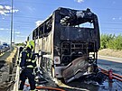 U poru autobusu na Praskm okruhu, z nho se evakuovalo dvacet lid,...