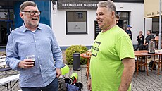 Ministr financí Zbyn�k Stanjura (ODS) na p�edvolební akci koalice SPOLU v Novém...