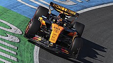 Oscar Piastri b�hem kvalifikace na Velkou cenu Nizozemska