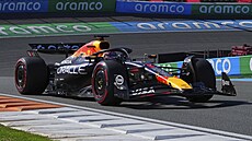 Max Verstappen b�hem kvalifikace na Velkou cenu Nizozemska