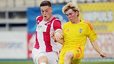 Momentka z druholigového utkání Jihlava - Viktoria ikov