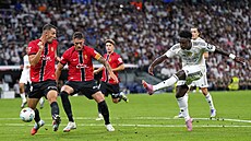 Vinicius Júnior pálí v utkání Realu Madrid s Mallorkou.