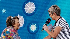 Ji�ina Bohdalová na p�ebírání ocen�ní Ve�erní�k�v �ád. (30. srpna 2025)