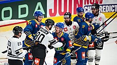 Momentka z utkání Sparty se Storhamarem v Norsku