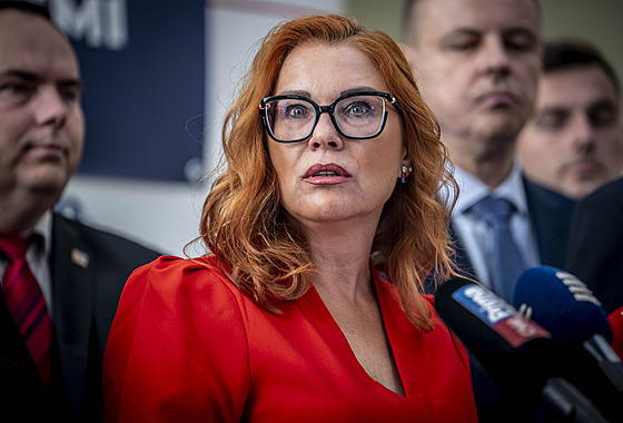 Hnutí SPD pedstavilo volební program pro íjnové snmovní volby. Na tiskové...