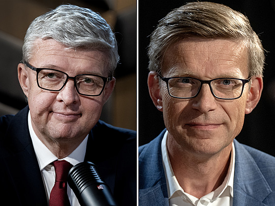 Místopedseda hnutí ANO Karel Havlíek a ministr dopravy za ODS Martin Kupka.