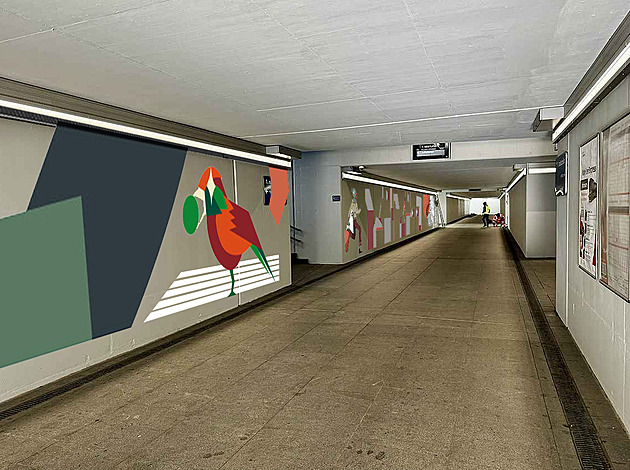 Finální podoba maleb, její návrh vznikl ve spolupráci se studenty...