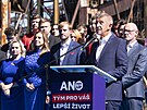 Andrej Babi zahjil oficiln kampa pro jnov volby do Snmovny. (4. z...