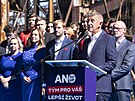 Andrej Babi zahjil v Ostrav oficiln kampa pro jnov volby do Snmovny....