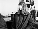 Zp�va�ka Françoise Hardy b�hem natá�ení po�adu �Evropa zpívá� (1963)