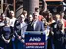 Andrej Babi zahjil v Ostrav oficiln kampa pro jnov volby do Snmovny....