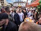 Koalice SPOLU podala pedvolebn mtink v Praze na nmst Mru a nmst...