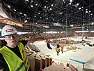 Do Horck arny se na hokejov utkn vejde 5 750 divk - z toho 680 fanouk...