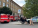 Hasii evakuovali kvli nebezpen ltce okoli prask VCHT