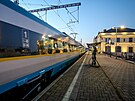 Pendolino odjd z eskch Budjovic do Prahy. (1. z 2025)