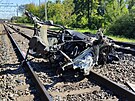 Do auta na pejezdu narazily vlaky z obou smr. Zastavil se hlavn koridor....
