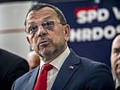 Hnutí SPD p�edstavilo volební program pro �íjnové sn�movní volby. Na tiskové...