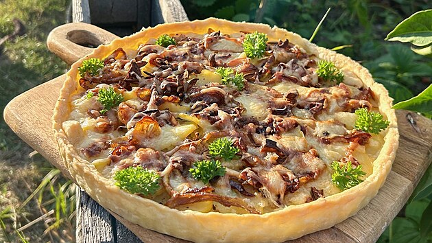 Slaný kolá s bramborami a zkaramelizovanou cibulkou podle Ivany Hanusové