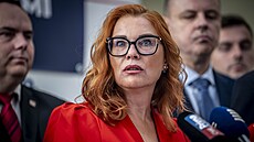 Hnutí SPD p�edstavilo volební program pro �íjnové sn�movní volby. Na tiskové...