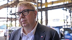 Ale Juchelka (ANO) v Ostrav na zahájení oficiální kampan pro íjnové volby...