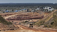 Diamantový d�l v Botswan�. Botswana je ozna�ována za nejv�t�ího sv�tového...