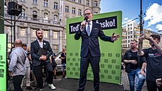 Koalice SPOLU poádala pedvolební mítink v Praze na námstí Míru a námstí...