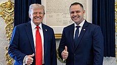 Americký prezident Donald Trump p�ivítal v Bílém dom� polského prezidenta...
