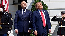 Americký prezident Donald Trump p�ivítal v Bílém dom� polského prezidenta...