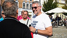 Bývalý ministr obrany Lubomír Metnar vystoupil na mítinku hnutí ANO v...