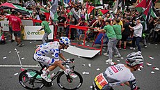 Etapa Vuelty nemla vítze. Propalestintí aktivisté zablokovali cíl.