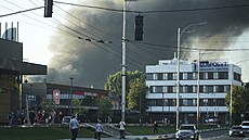 Ruské útoky na Kyjev zp�sobily po�áry obytných budov, zranily 18 lidí a dal�í...