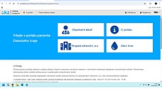 Homepage Portálu pacienta Ústeckého kraje