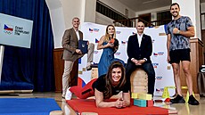 Tisková konference skupiny CSG ve spolupráci s �eským olympijským týmem v...