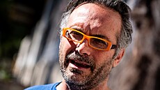 Italský trenér Maurizio Margaglio p�i rozhovoru s �eskými noviná�i.