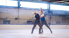 Sourozenci Taschlerovi b�hem tréninku na týmovém kempu v �ím�.