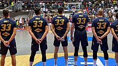 Italtí basketbalisté nastoupili k pípravnému duelu ped ME s Lotyskem v...