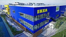 Vizualizace v�bec první prodejny �et�zce IKEA na Novém Zéland�, která se v...