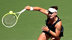 Barbora Krej�íková ve �tvrtfinále US Open.